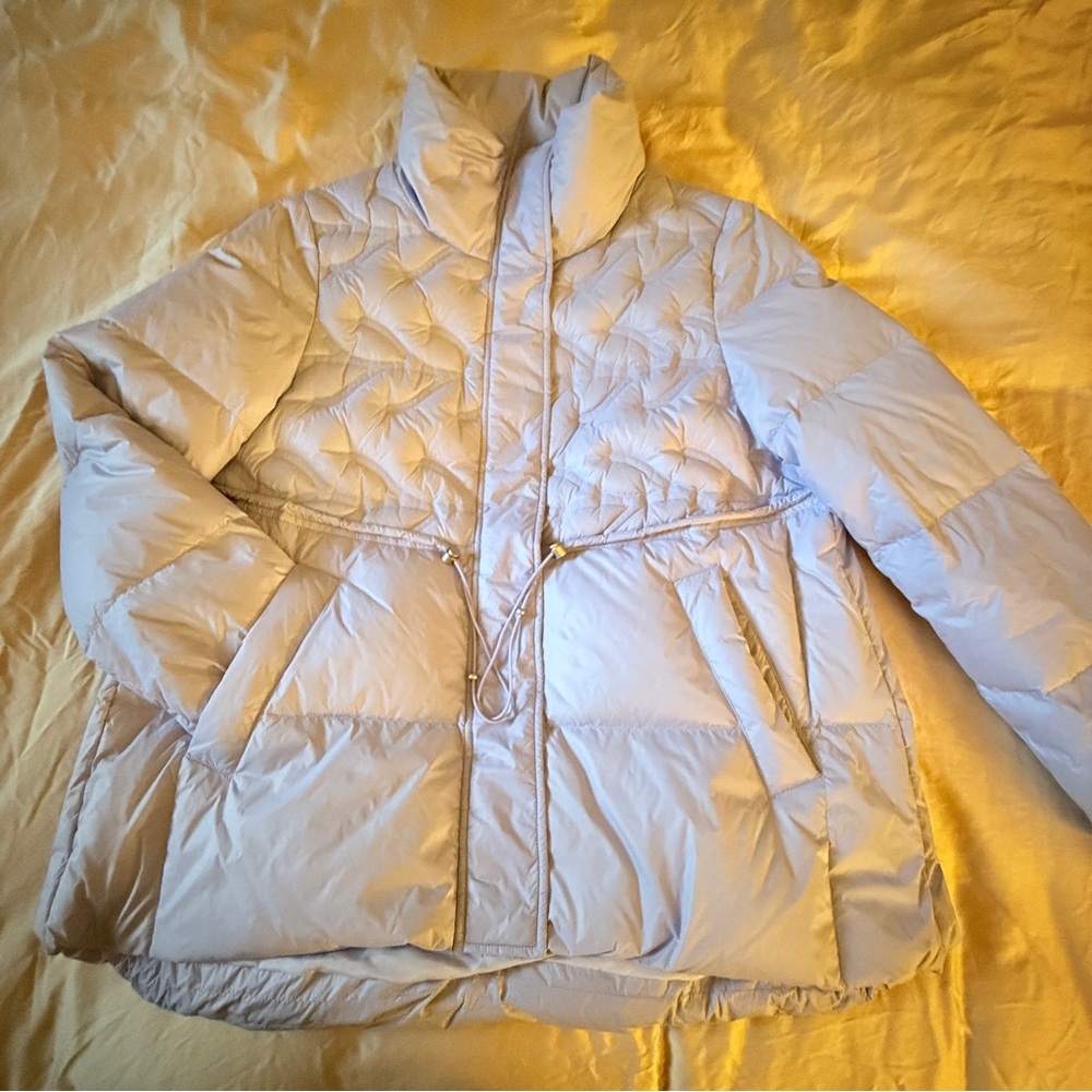 Vgrass Light Periwinkle Bonded Goose Down Puffer … - image 4